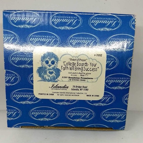 VINTAGE Sonshine Promises College Boards-Your Faith Will Bring Success Figurine - Picture 3 of 4